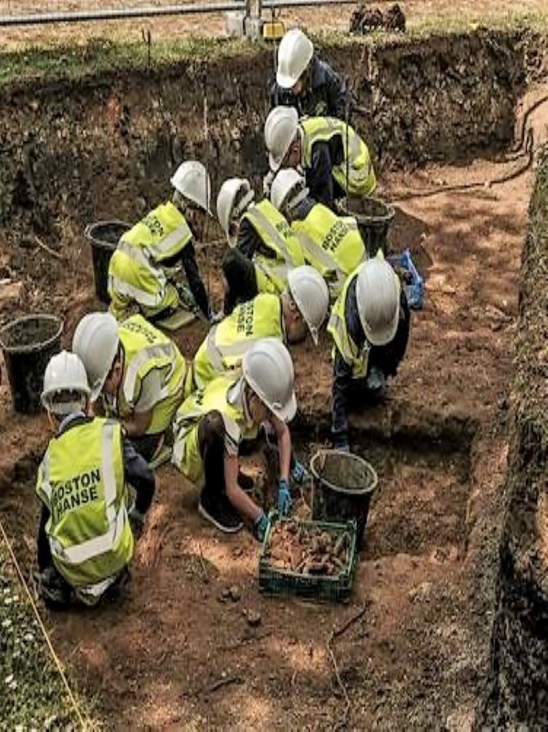 Big Dig on site of Boston Hanse steelyard