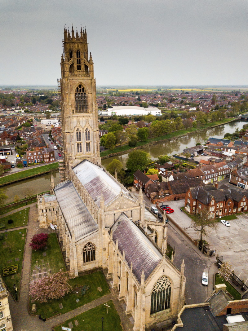 Aerial view of St Botolph’s Church