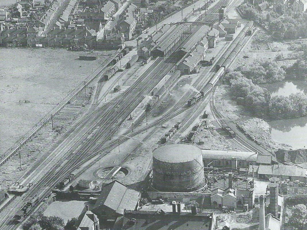 Aerial view of Boston Station